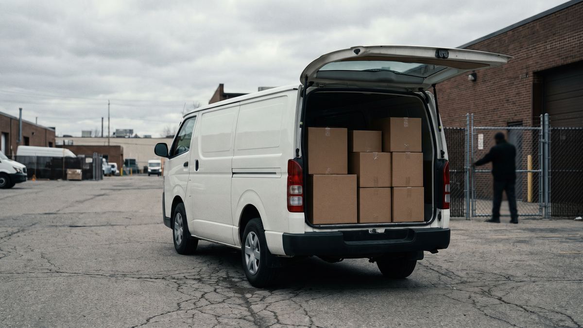 Fleet van tailgate load-out — Image Lab fill until Nikki floor shot